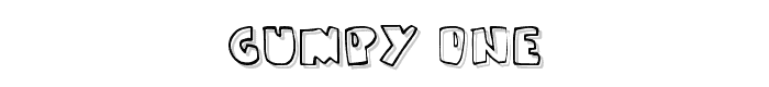 Gumpy one font